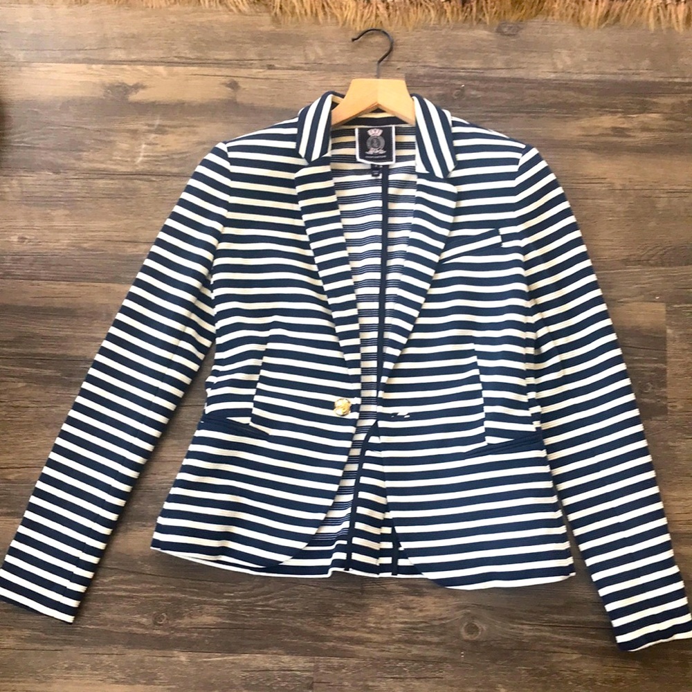 Juicy Couture Navy Stripe Women Jacket